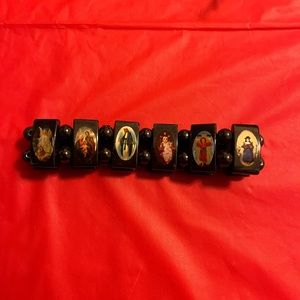 Religious.Catholic Bracelets with Images of Saints, Magnetic. Reversible. NWOT.